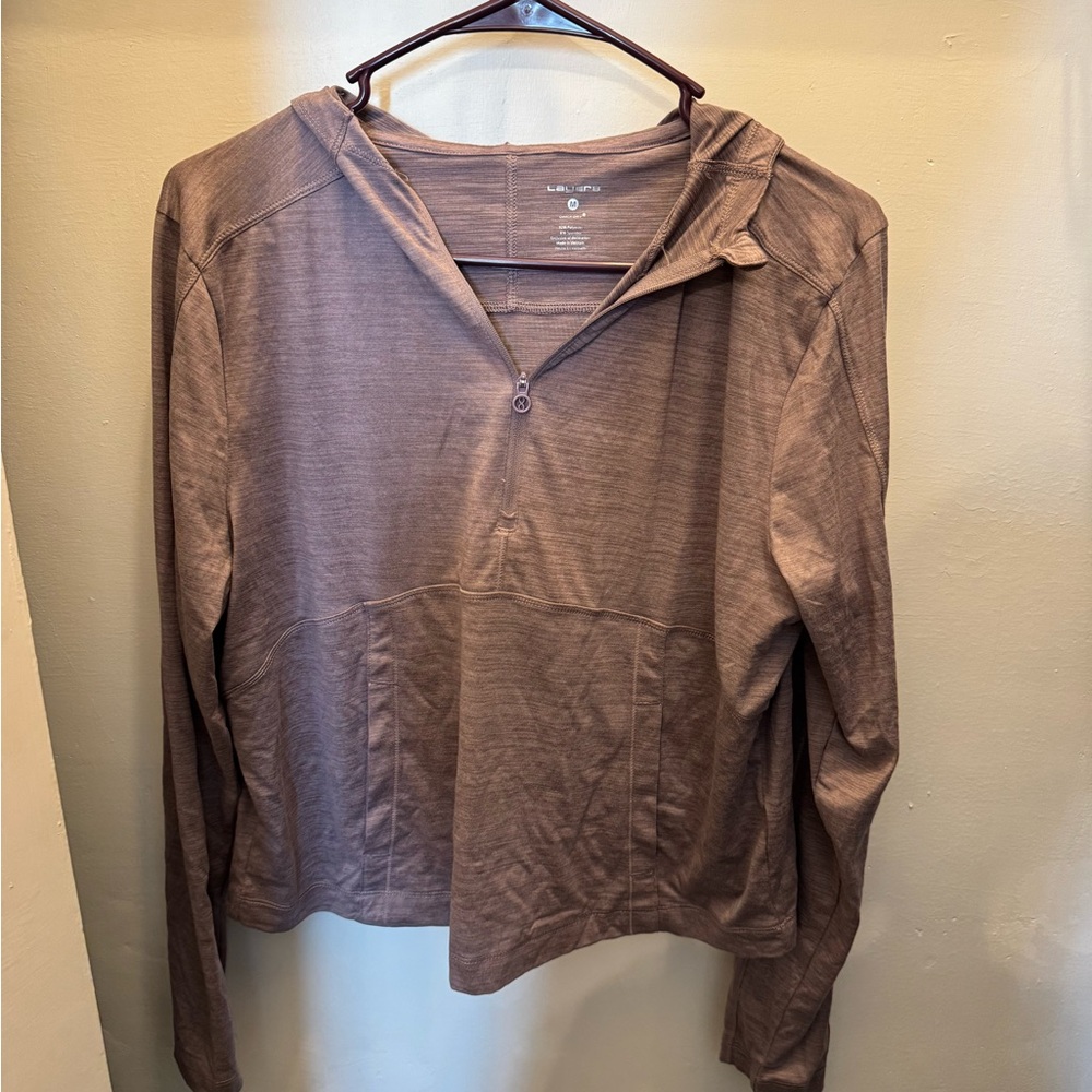 Athletica Purple Long-Sleeve Crop Top